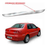  Adesivo Friso Tampa Traseira Porta Mala Cromado Siena 08/16