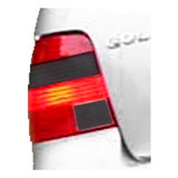 Adesivo Fumê Escuro Lanternas Traseiras Vw Golf 1999 Diante