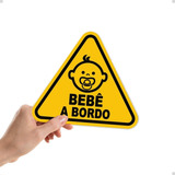Adesivo Infantil Bebe A Bordo Carro Externo Menino Menina