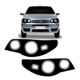 Adesivo Máscara Negra Aplique Farol Palio/siena G3 Fire