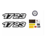 Adesivo Mercedes Benz 1723 Emblema Resinado Caminhão F061