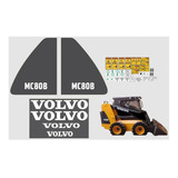 Adesivo Mini Carregadeira Hidráulica Volvo Mc80b Cor Não Se Aplica