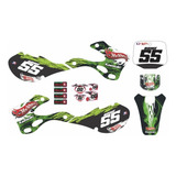 Adesivo Moto Cross Trilha Kawasaki Kx 125 Hot Wheels 0,20mm