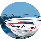 Adesivo Náutico Do Nome + Numeração P/ Barco Lancha Bote