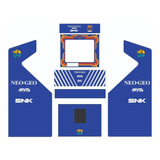 Adesivo Neo Geo Mvs Azul Arcade 