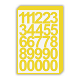 Adesivo Números Vinil C/ 5 Cm Altura Cada - 5 Cartelas