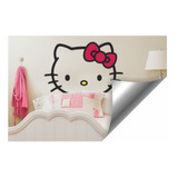 Adesivo Papel Parede Cabeceira Infantil Hello Kitty + Oferta