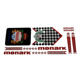 Adesivo Para Bicicleta Monark 77 Vermelho Frete Grátis