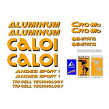 Adesivo Para Caloi Aluminum Andes Sport 1 Laranja E Preto
