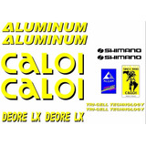 Adesivo Para Caloi Aluminum Deore Lx - Frete Grátis