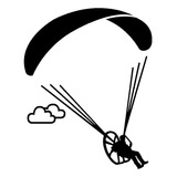 Adesivo Paramotor - Kit 2 Adesivos - Fundo Sem Cor