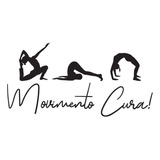 Adesivo Pilates Parede Movimento Cura Grande 150x77cm