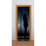 Adesivo Porta Parede Silhouetta Feminina Pole Dance Sensual