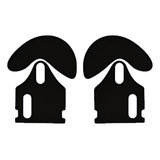 Adesivo Preto Fosco Para Os 2 Fones AirPods 2 Geração A2698