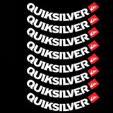 Adesivo Quiksilver Roda Moto - Kit Com 8 Adesivos