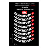 Adesivo Quiksilver Roda Moto - Kit Com 8 Adesivos