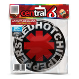 Adesivo Redondo Musica Red Hot Chili Peppers Resinado