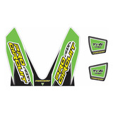 Adesivo Réplica Gráfico Escape Pro Circuit Ti-6 Pro Green Kx