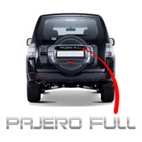 Adesivo Resinado Cromado Pajero Full Capa De Estepe Relevo