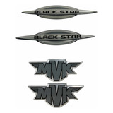 Adesivo Resinado Original Mvk Black Star Ultimo Modelo