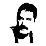 Adesivo Rock Heavy Metal Queen Freddie Mercury 8x12cm