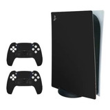 Adesivo Skin Playstation 5 Ps5 Disco Preto Liso Fosco