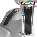 Adesivo Tanque Envernizado Haojue Chopper Road 150 Gravata Cor Preto/prata