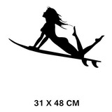 Adesivo Tuning Carro Estilo - Woman Surf