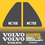 Adesivo Volvo Mc70b Mini Carregadeira E Etiqueta Completo Mk