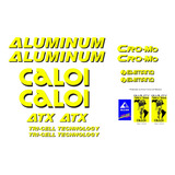 Adesivos Antiga Bicicleta Caloi Aluminum Atx Amarelo/preto