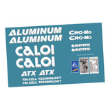 Adesivos Antiga Bicicleta Caloi Aluminum Atx Branco/prata