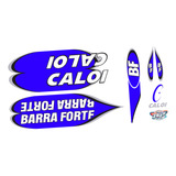 Adesivos Antiga Bicicleta Caloi Barra Forte Mod 2 Azul