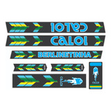 Adesivos Antiga Bicicleta Caloi Berlinetinha 1978 Azul Met