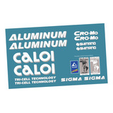 Adesivos Antiga Caloi Aluminum Sigma Branco/prata