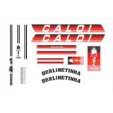 Adesivos Antiga Caloi Berlinetinha 1983 Vermelho