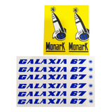 Adesivos Bicicletas Antigas Monark Galaxia 1967 Azul