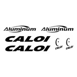 Adesivos Caloi Aluminum Preto Mtb Montain Bike