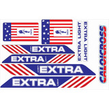 Adesivos Caloi Cross Freestyle Light Americana Custom Extra
