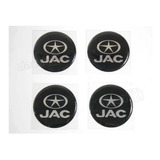 Adesivos Compatível Emblema Resinado Roda Jac 58mm F496 Cor Preto
