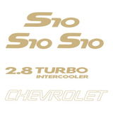 Adesivos Emblemas S10 2.8 Turbo Intercooler Chev 2003 A 2008
