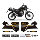 Adesivos Lander Xtz 250 2020 Moto Preta + Emblemas Yamaha