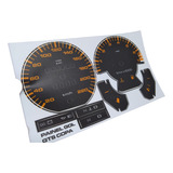 Adesivos Painel Vdo Laranja Gol Gts - Apliques P/ Restauro