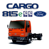 Adesivos Resinados Emblemas Ford Cargo 815e Completo Cummins Cor Azul