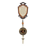 Adorno De Porta São Miguel Arcanjo Cor Marrom-claro