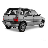 Aerofólio Para Fiat Uno Ano 85/13 Preto Tg Poli 