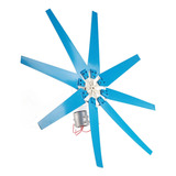 Aerogerador De 8 Pás, Turbina Eólica 300w, Liga De Alumínio