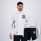 Agasalho Corinthians Trilobal Chroma Branco E Preto