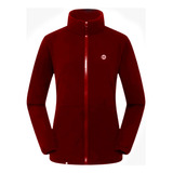 Agasalho Fleece Feminino Térmico Light Trekking Vermelho Esc