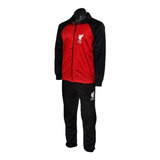 Agasalho Masculino Jaqueta Calça Liverpool Vermelho/preto