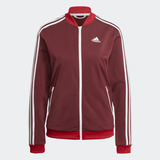 Agasalho adidas 3 Listras Hr4911 Bordo Feminino